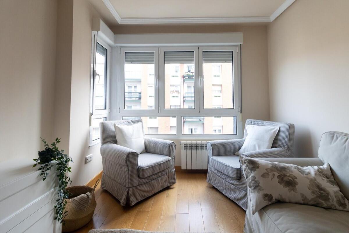 Apartamento Centro Gijon Con Parking Appartamento Esterno foto